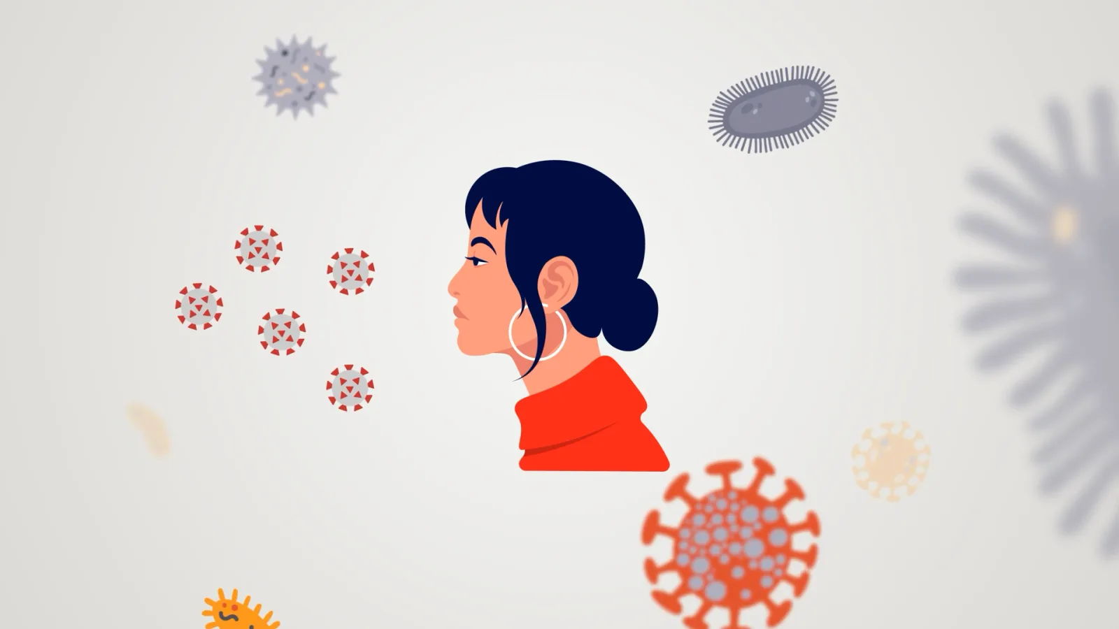 Exposure: Everyday life, surrounded by pathogens.
