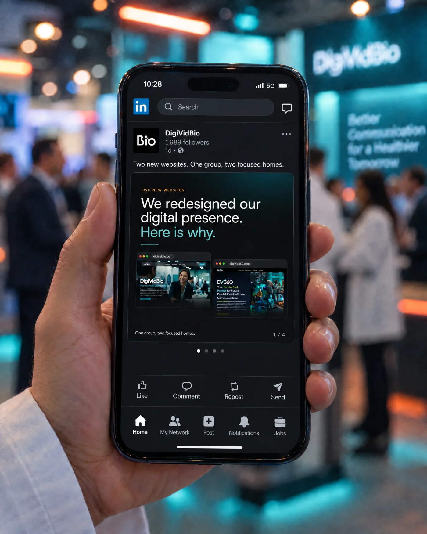 LinkedIn launch carousel