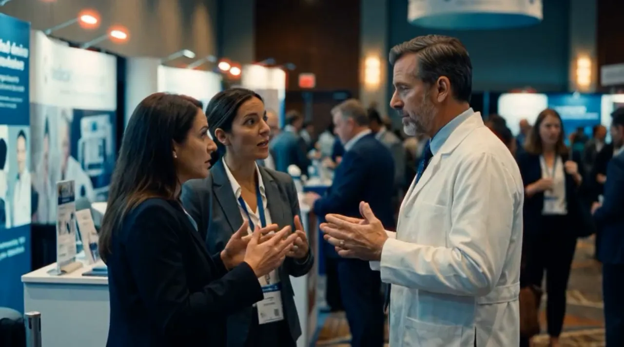Healthcare scene in the DigiVidBio photo style