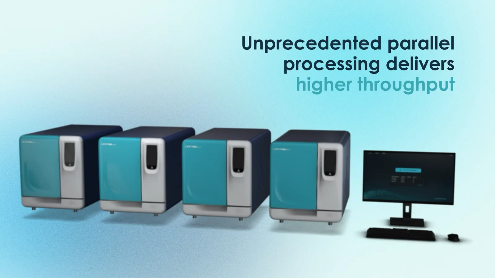 In parallel: Several systems running side by side for higher throughput.