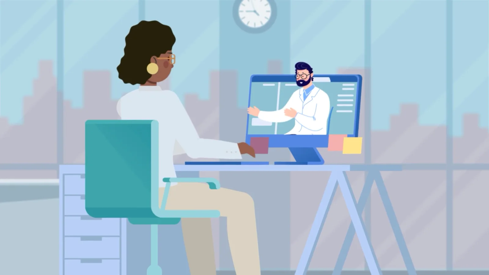 Counselling: A genetic counselor walks families through their results.